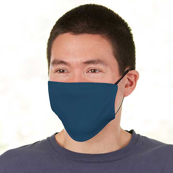 Men's Solid Monogram Personalized Deluxe Face Mask with Filter - 29021