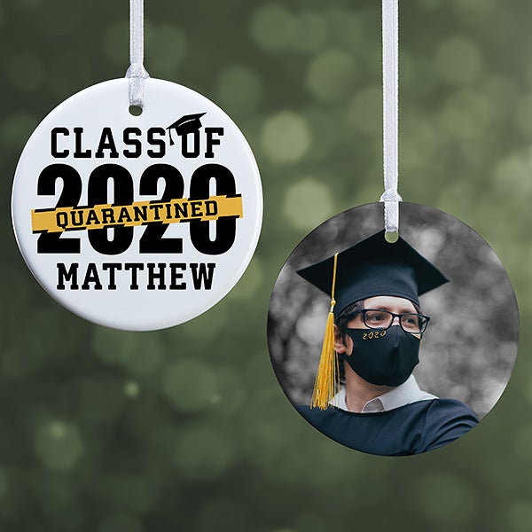 Quarantined 2020 Graduation Personalized Ornaments - 29023