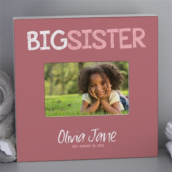 Personalised Big Sister Little Sister Personalised Photo Frame 4 x 6 Gift 
