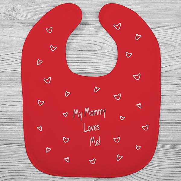 Somebody Loves Me Personalized Baby Bibs - 29090
