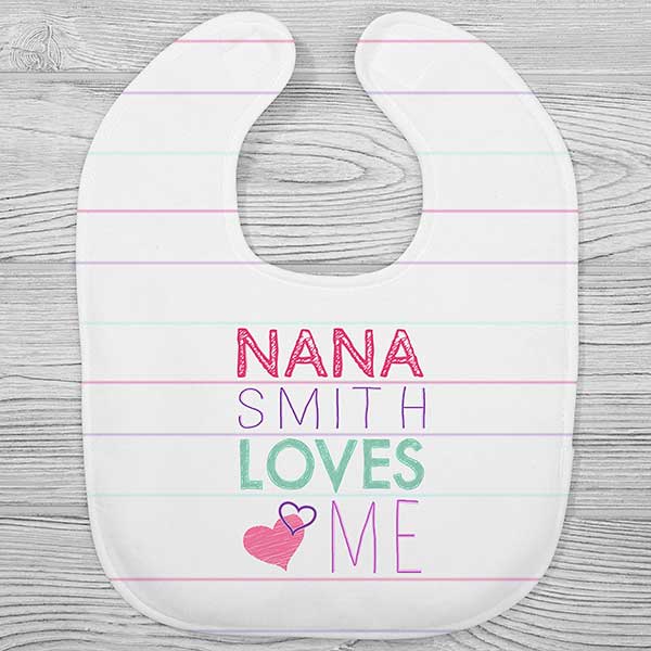 Look Who Loves Me Personalized Baby Bibs - 29101