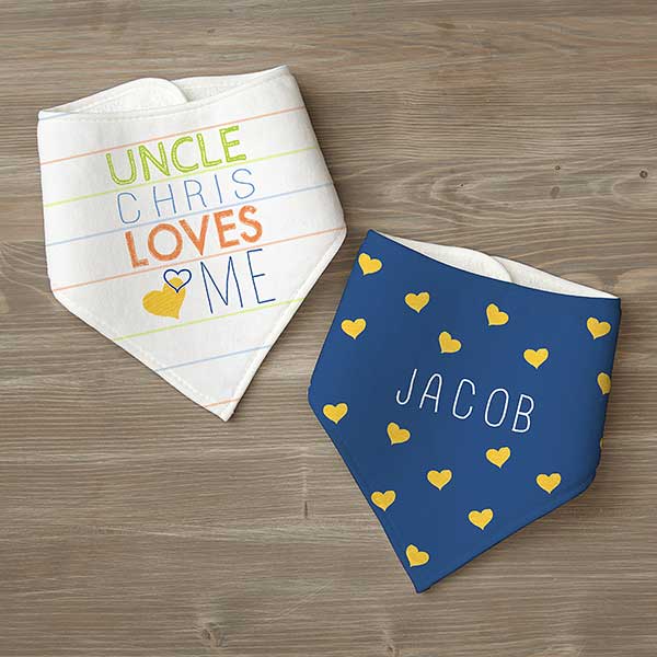 Look Who Loves Me Personalized Baby Bibs - 29101