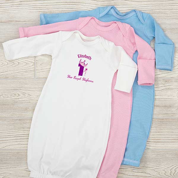 Personalized baby best sale gowns