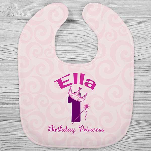 Birthday Princess Personalized Baby Bibs - 29156