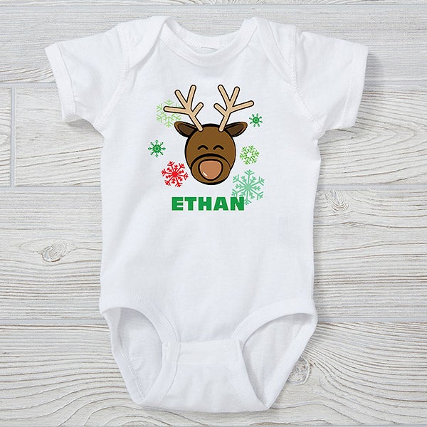 Christmas Reindeer Personalized Baby Clothing - 29170