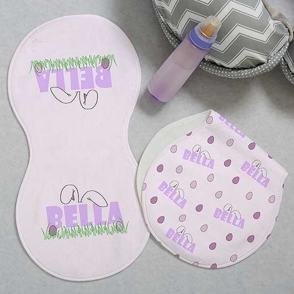 Ears To You Personalized Easter Burp Cloths - 29187