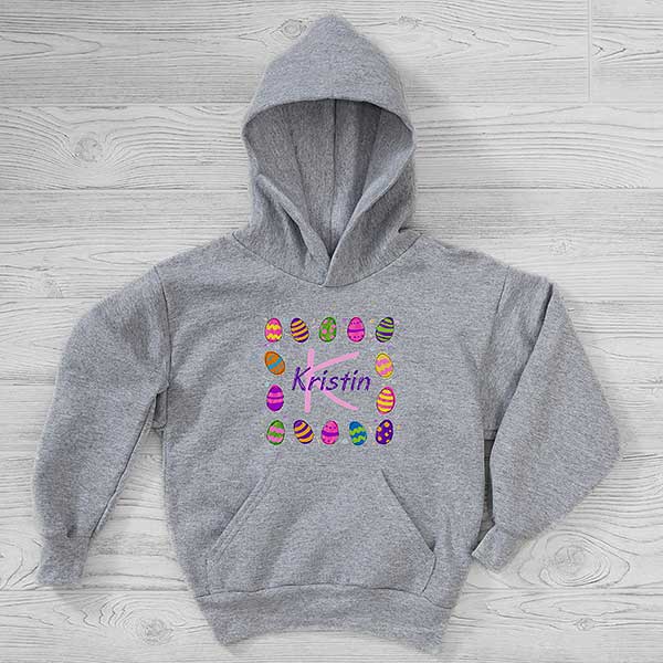 Colorful Eggs Personalized Easter Kids Sweatshirts - 29194