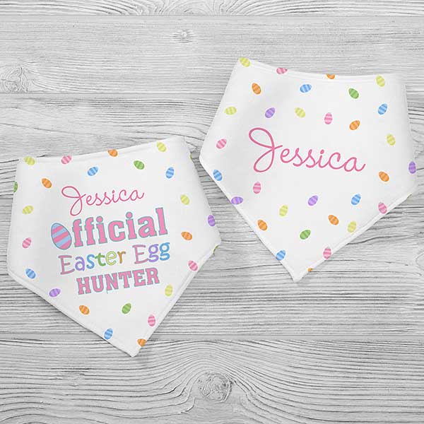 Official Egg Hunter Personalized Easter Baby Bibs - 29201