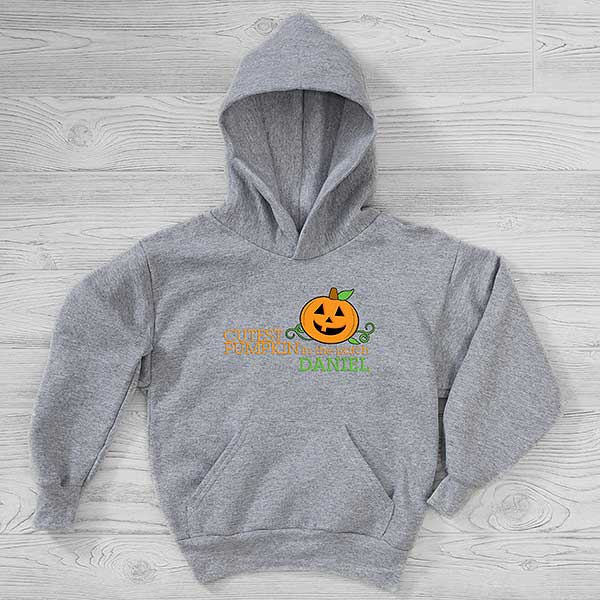 Cutest Pumpkin In The Patch Personalized Kids Sweatshirts - 29213