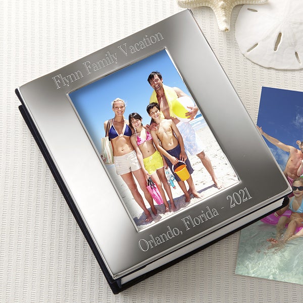 Engraved Silver Photo Frame Album Personalized Free