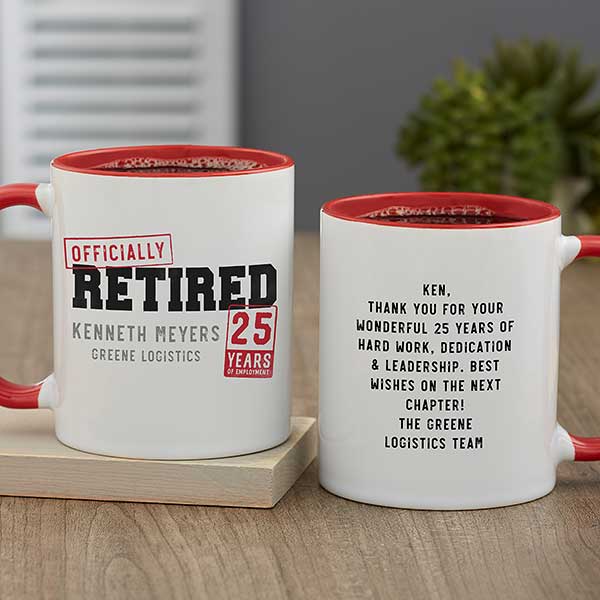 Mug Retired Officially 