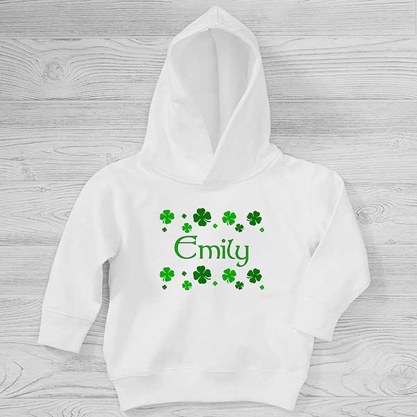 Lucky Clover Personalized St. Patrick's Day Kids Sweatshirts - 29251