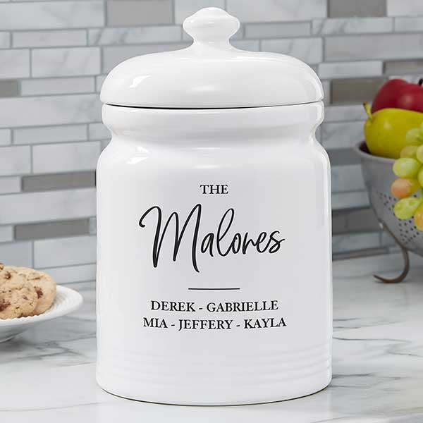 Classic Elegance Family Personalized Cookie Jar - 29271