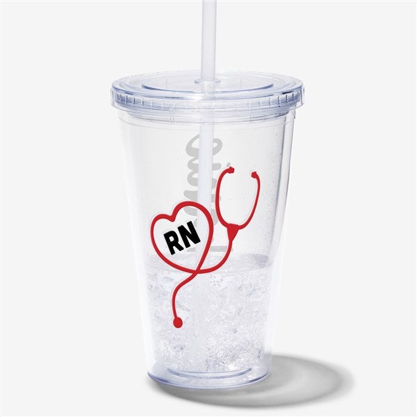 Nurse Personalized 17 oz Acrylic Insulated Tumbler - 29277