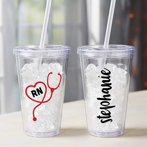 Nurse Personalized 17 oz Acrylic Insulated Tumbler - 29277