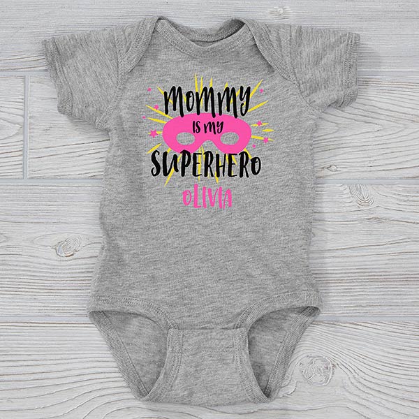 Who Is Your Superhero Personalized Baby Clothing - 29322