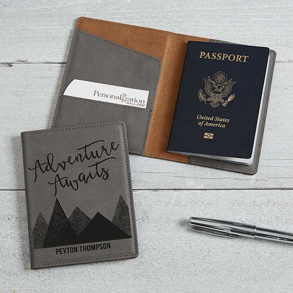 Personalized Passport Holder, Leather Passport Cover,Custom Travel