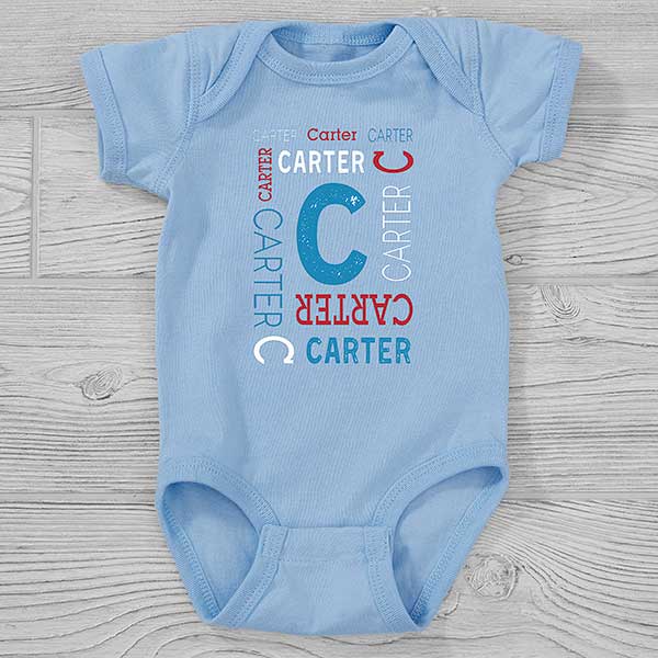 Repeating Name Personalized Baby Clothing - 29338