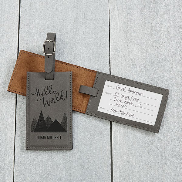 Adventure Awaits Personalized Luggage Tags - 29342