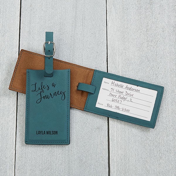 Adventure Awaits Personalized Luggage Tags - 29342