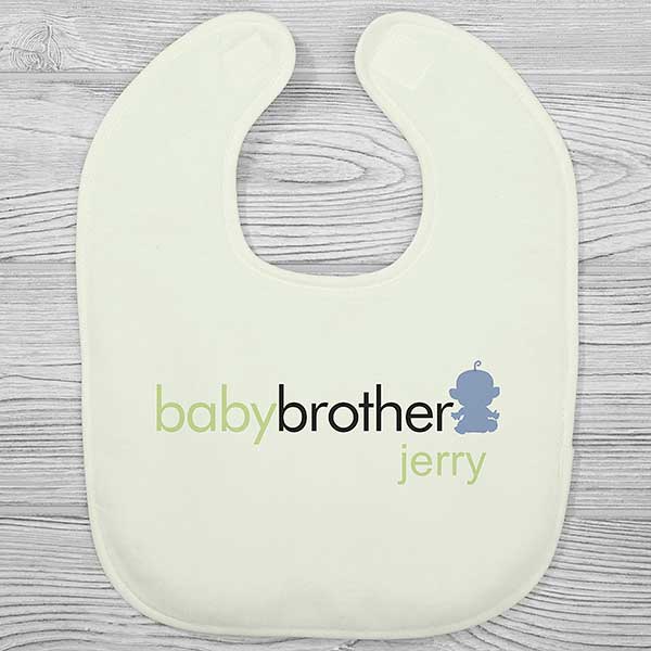 Big or Baby Brother & Sister Personalized Baby Bibs - 29367
