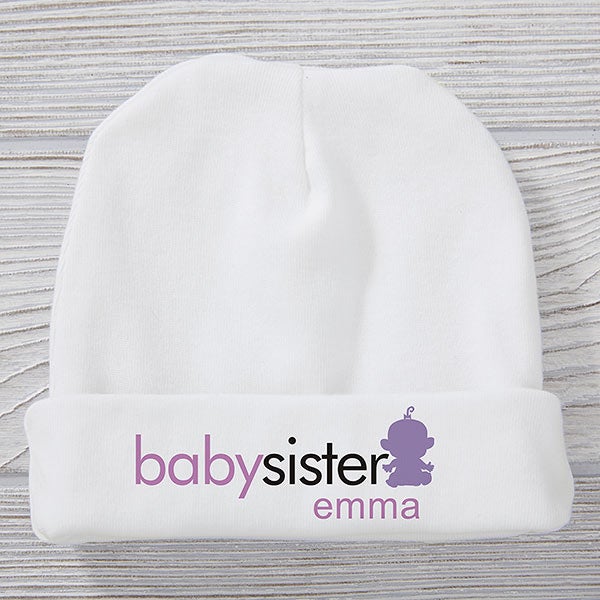 Big or Baby Brother & Sister Personalized Baby Hats - 29369