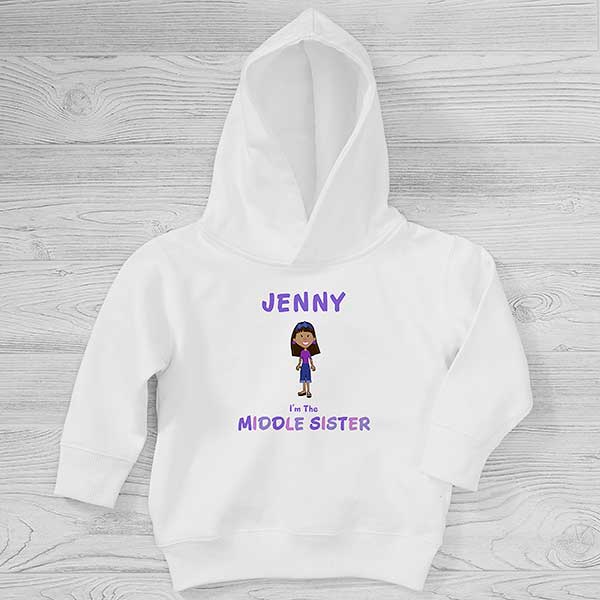 Sister Character Personalized Kids Sweatshirts - 29377