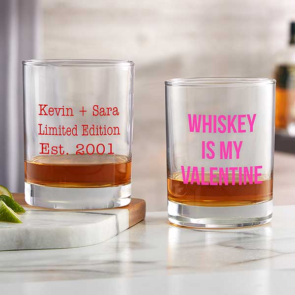 Sweet Drinks Personalized Printed Whiskey Glasses - 29403