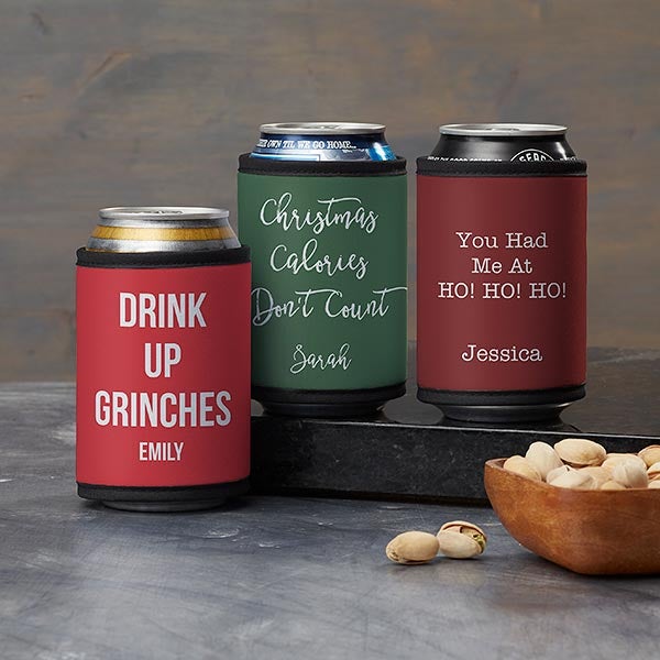 Christmas Expressions Personalized Can & Bottle Wraps - 29406