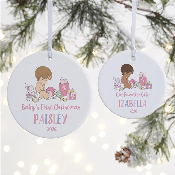 Precious Moments Our Favorite Gift Baby Girl Ornament - 1 Sided Matte