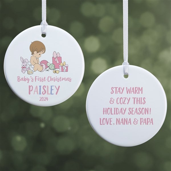 Precious Moments Our Favorite Gift Personalized Baby Girl Ornaments - 29424