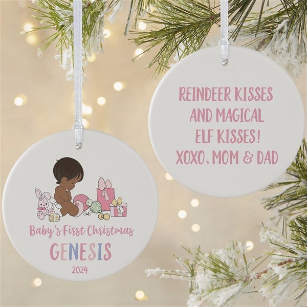 Precious Moments Our Favorite Gift Personalized Baby Girl Ornaments - 29424