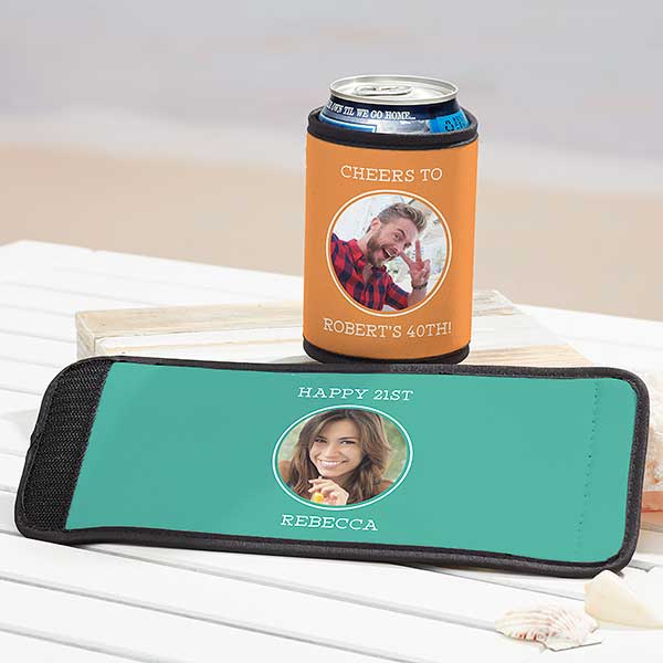 Birthday Photo Message Personalized Can & Bottle Wraps - 29451