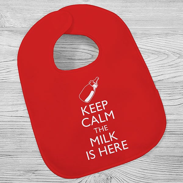 Keep Calm Personalized Baby Bibs - 29493
