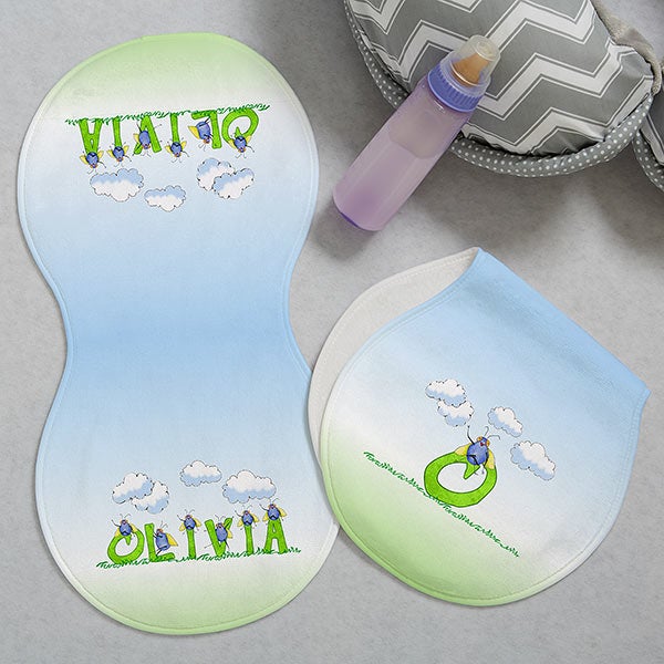 B is for Bug Personalized Burp Cloths - 29512