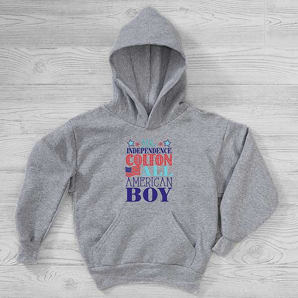 kids white hooded sweatshirt