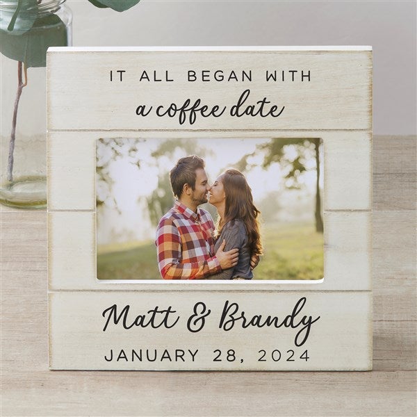 It All Began With ... Personalized Shiplap Picture Frame - 29579