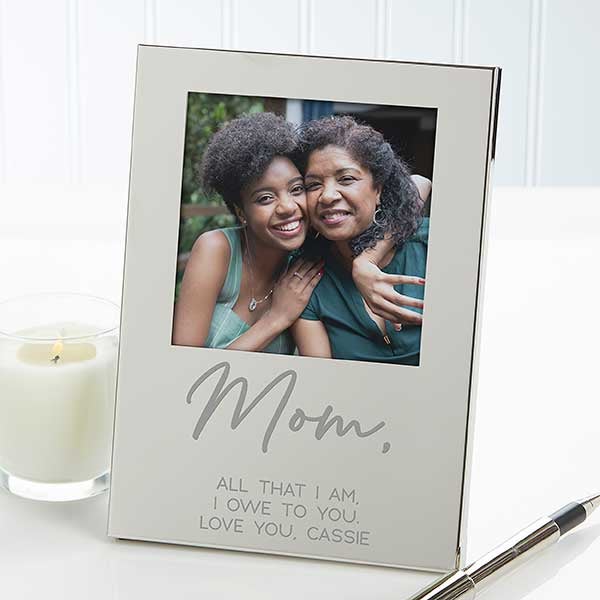 Message To Her Personalized Silver Picture Frame - 29599