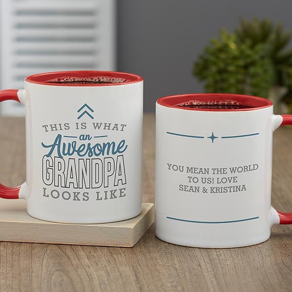 This Is What an Awesome Grandpa Looks Like Personalized Coffee Mugs - 29614