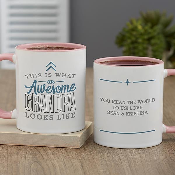 This Is What an Awesome Grandpa Looks Like Personalized Coffee Mugs - 29614