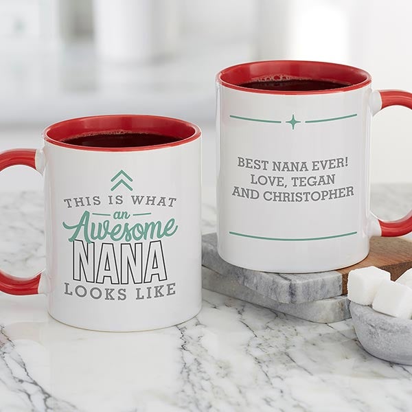 This Is What an Awesome Grandma Looks Like Personalized Coffee Mugs - 29615
