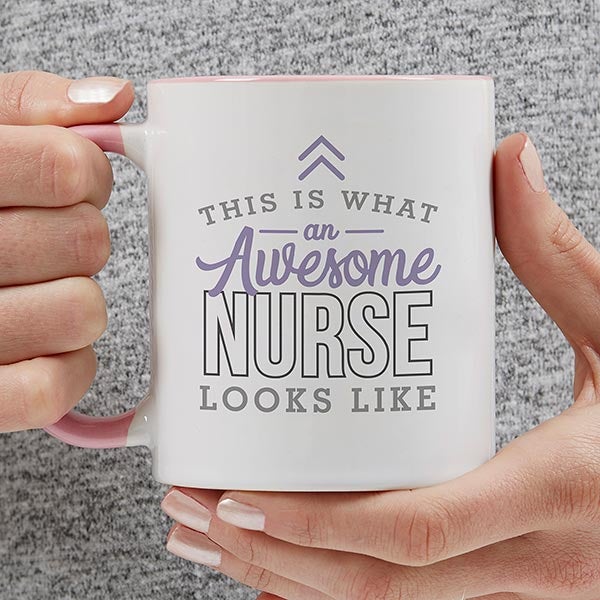 This Is What an Awesome Nurse Looks Like Personalized Coffee Mugs - 29618