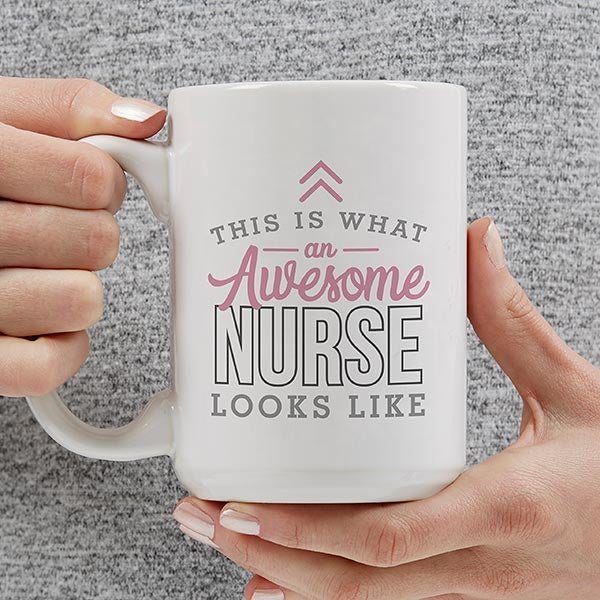 This Is What an Awesome Nurse Looks Like Personalized Coffee Mugs - 29618