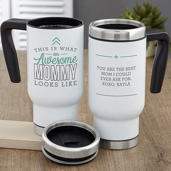 This is What an Awesome Mom Looks Like Personalized Commuter Travel Mug - 29629