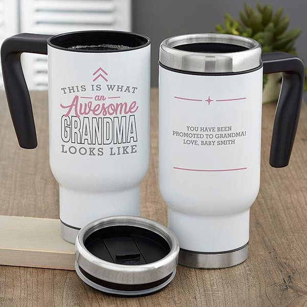This is What an Awesome Grandma Looks Like Personalized Commuter Travel Mug - 29630