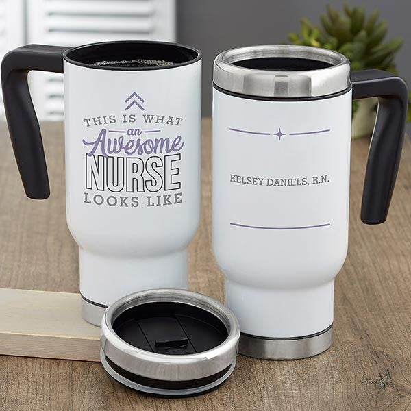 Tazza 'This Is What An Awesome Nurse Looks Like' - Regalo Per Infermieri In Ceramica