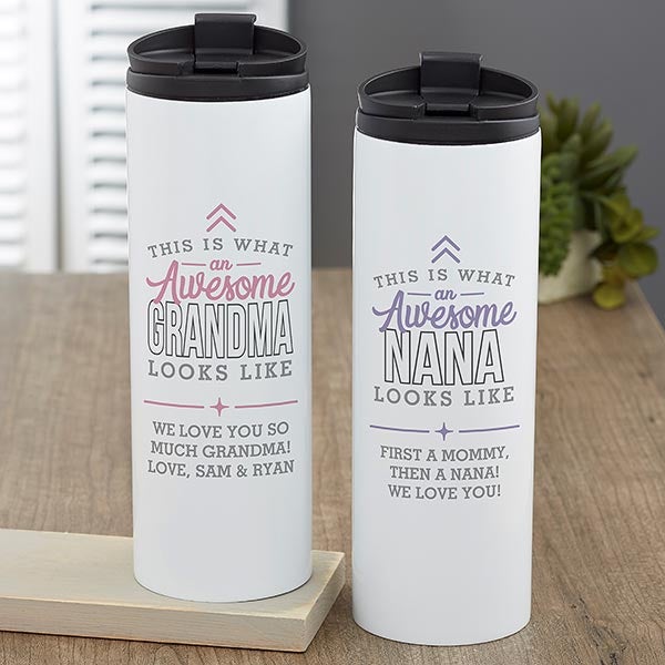 This is What an Awesome Grandma Looks Like Personalized Travel Tumbler - 29638