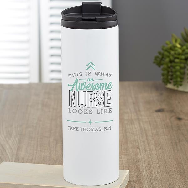 This is What an Awesome Nurse Looks Like Personalized Travel Tumbler - 29641
