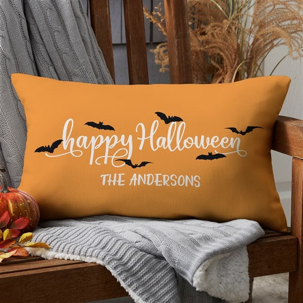 Happy Halloween Personalized Outdoor Throw Pillows - 29660