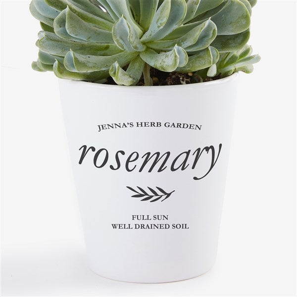 Herb Garden Personalized Mini Flower Pots - 29663